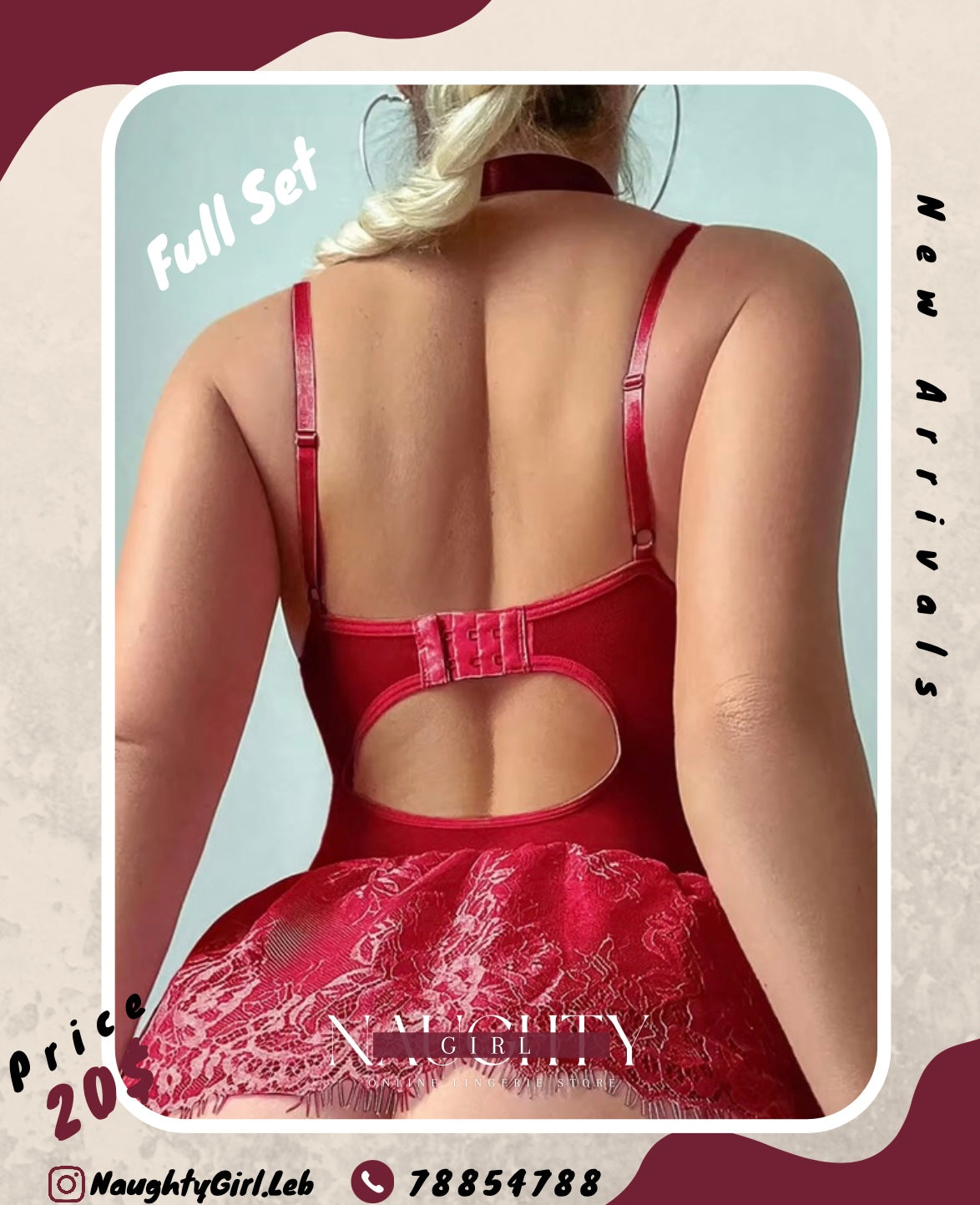 Babydoll Wine Red