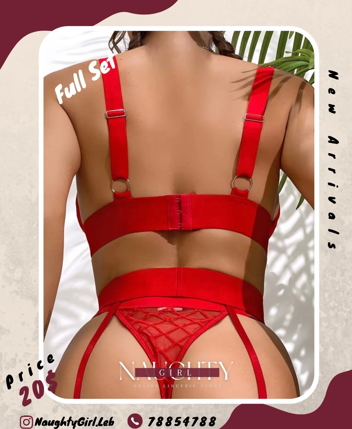 Red Lingerie Set
