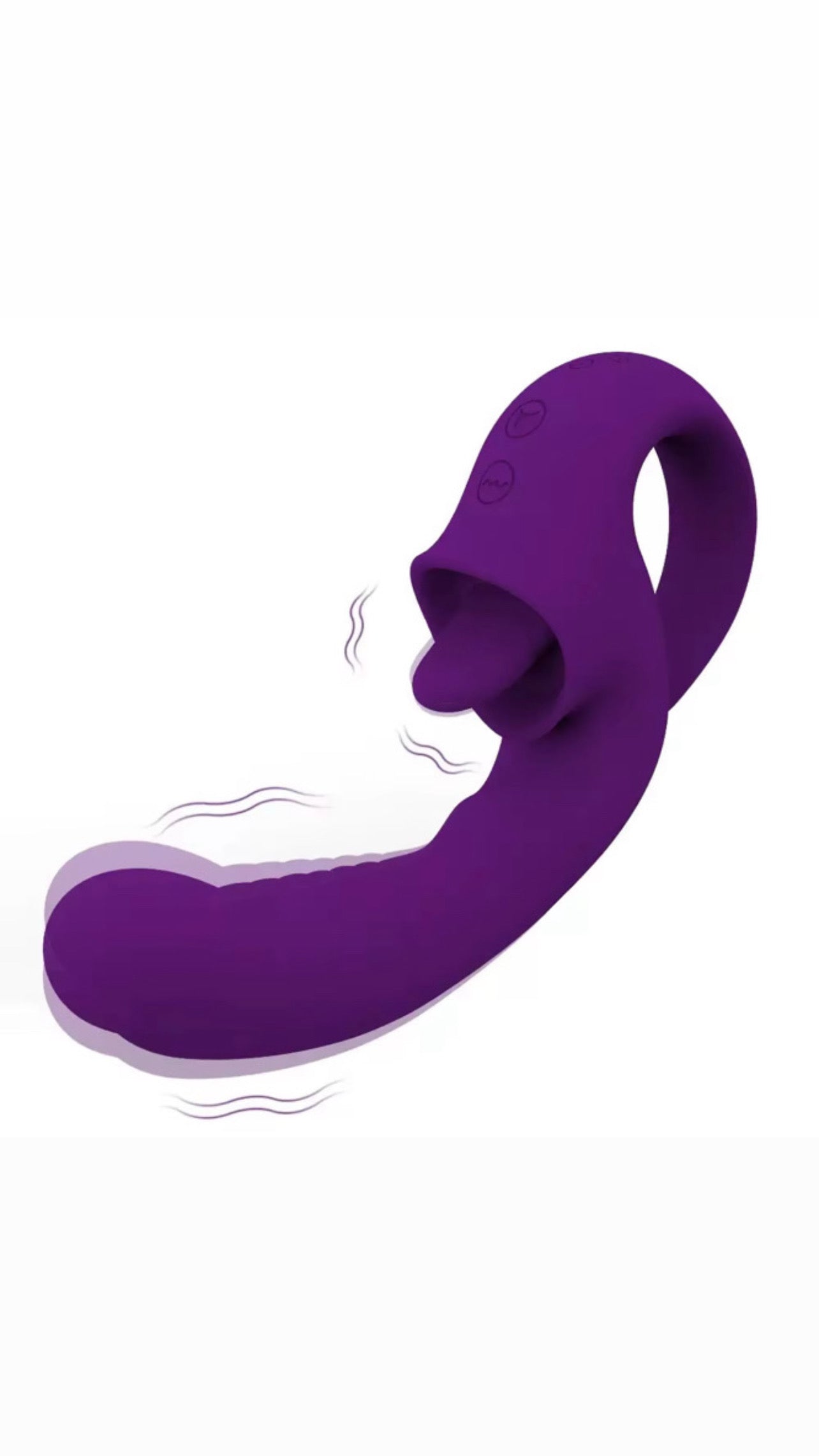 Vibrating Tongue Dildo