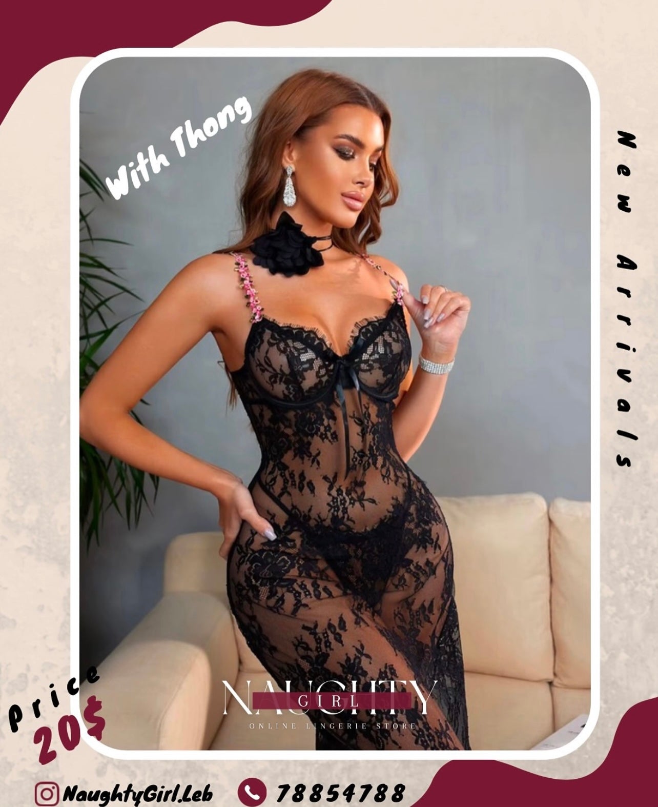 Lingerie long Babydoll