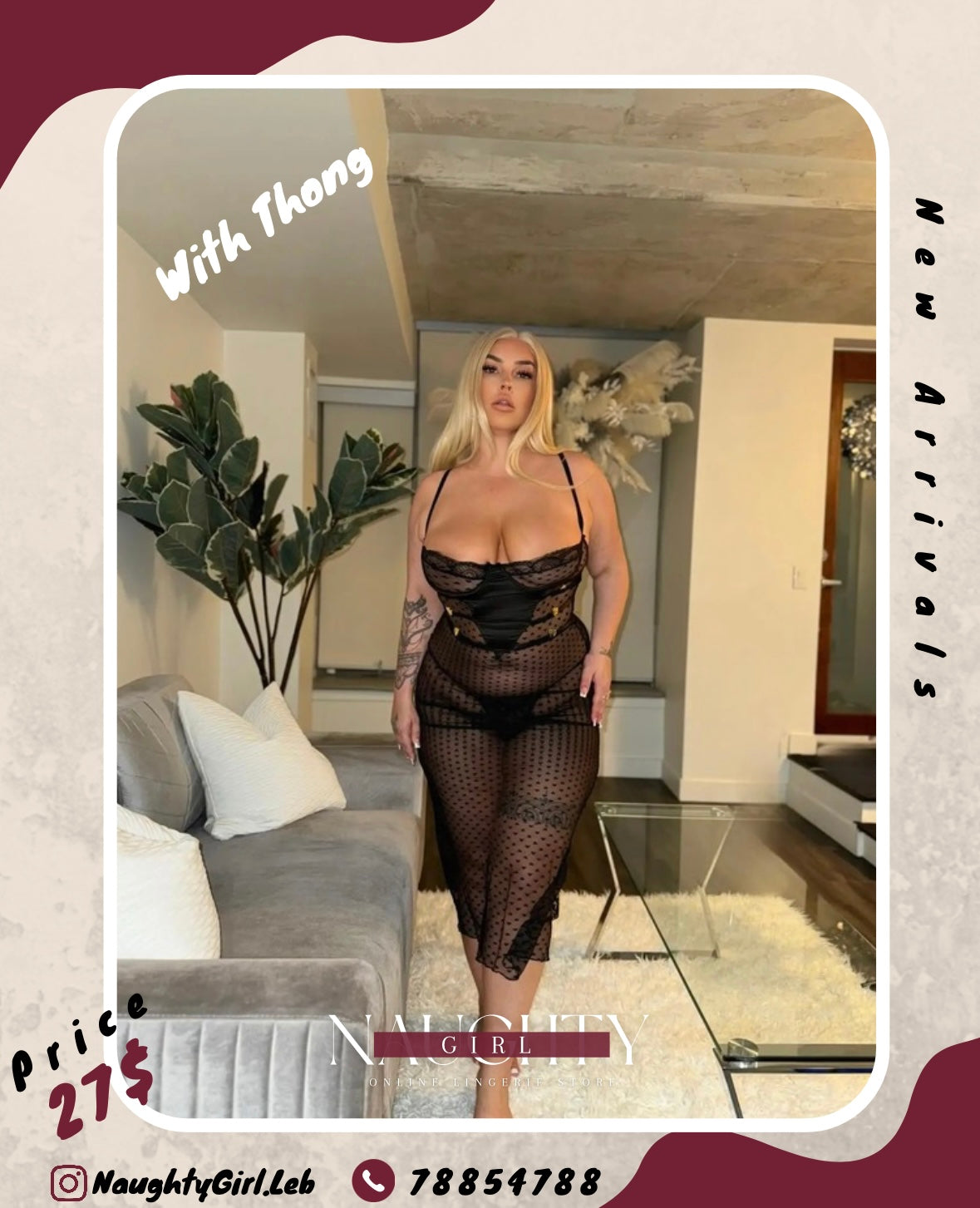 Lingerie long Babydoll