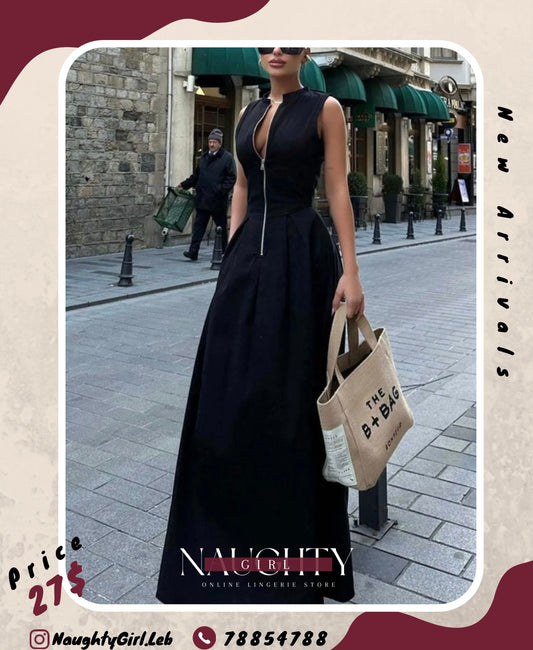 Long Zipper Dress